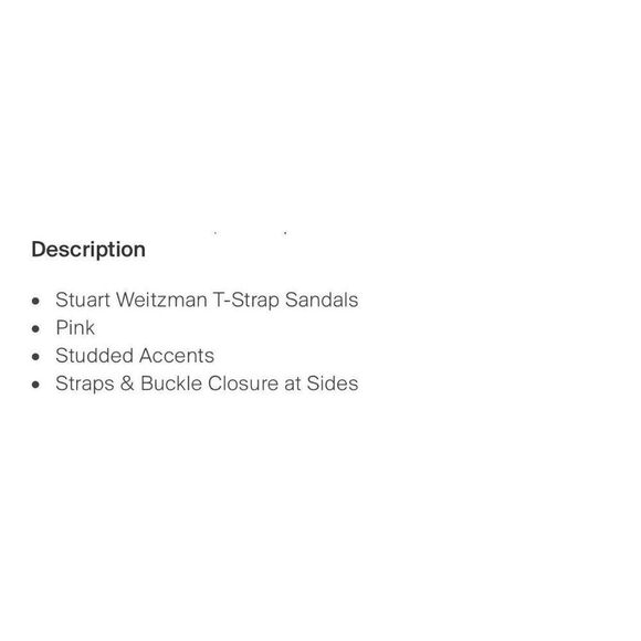 stuart weitzman Authentic Solid Pink Crystal Embellished Strappy Flat Sandals 7 - Picture 6 of 8